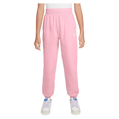 Girls' Sportswear Club Fleece Loose Pants Med Soft Pink Apparel Nike