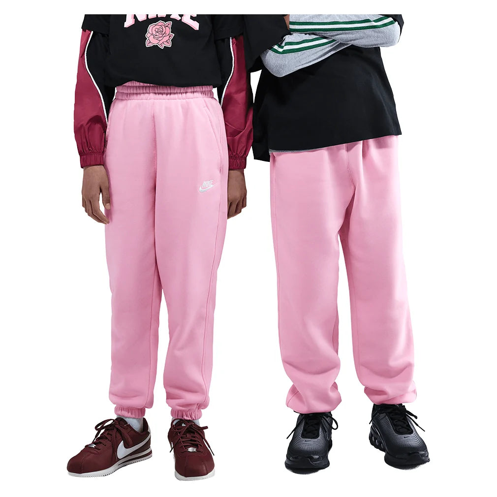 Girls' Sportswear Club Fleece Loose Pants Med Soft Pink Apparel Nike