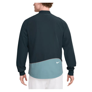 Men`s Court Dri-FIT Advantage Tennis Jacket Armory Navy and Denim Turq Apparel Nike