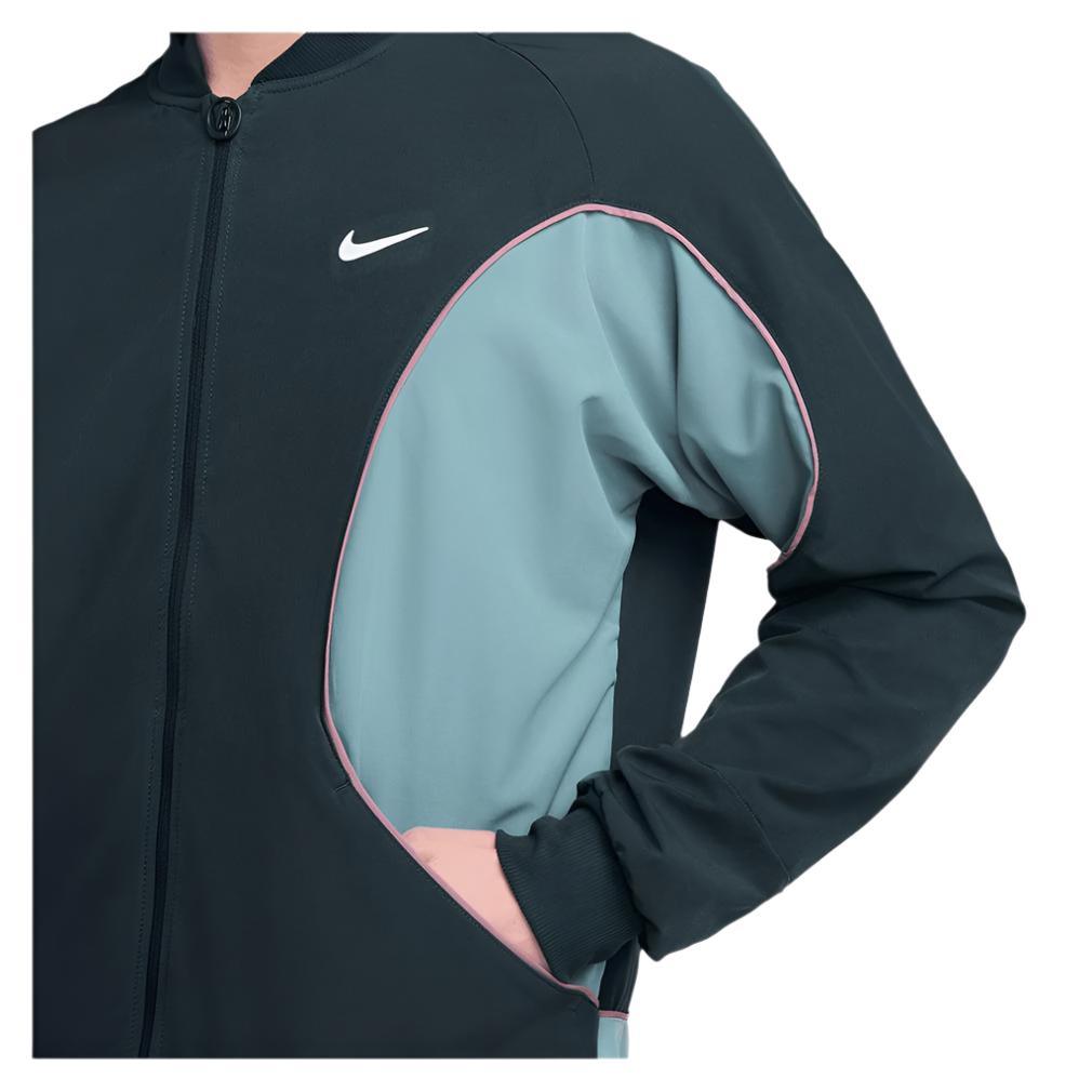Men`s Court Dri-FIT Advantage Tennis Jacket Armory Navy and Denim Turq Apparel Nike
