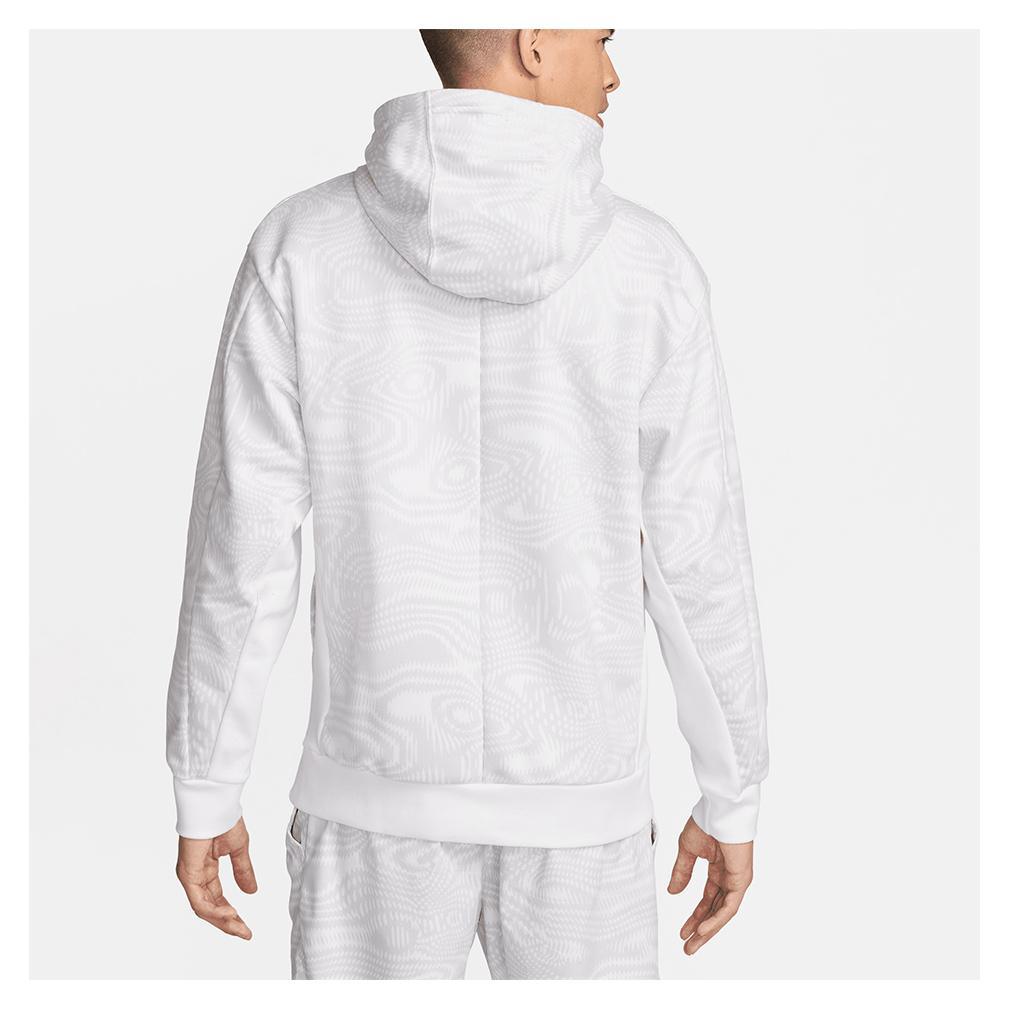 Men's Heritage Dri-Fit Fleece Tennis Hoodie White Apparel Nike