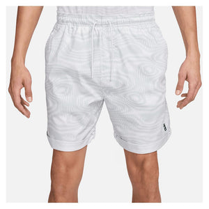 Men's Dri-Fit Heritage 6 Inch Tennis Short White Apparel Nike