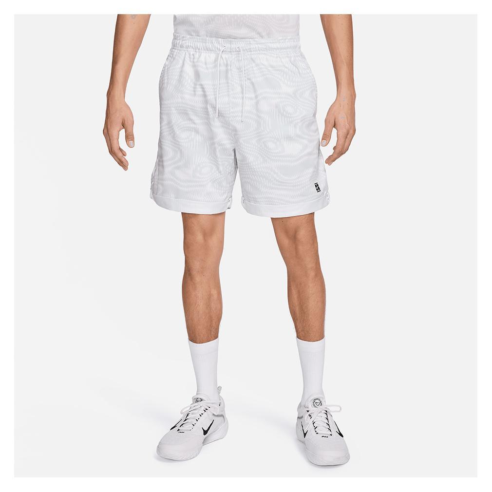 Men's Dri-Fit Heritage 6 Inch Tennis Short White Apparel Nike