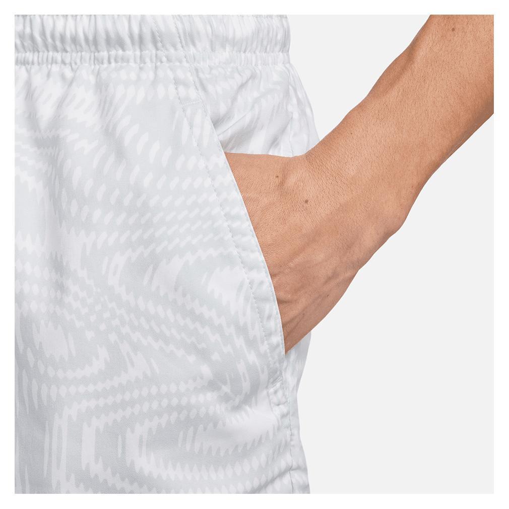 Men's Dri-Fit Heritage 6 Inch Tennis Short White Apparel Nike