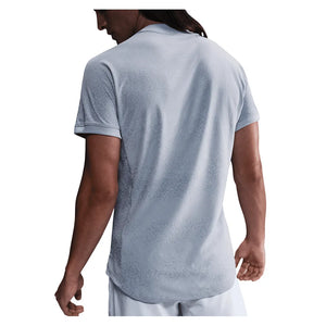 Men`s Rafa Court Dri-FIT Advantage Tennis Top Ghost and World Indigo Apparel Nike