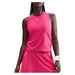 Women's Dri-FIT Victory Tennis Tank Rush Pink and White Apparel Nike