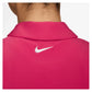 Women's Dri-FIT Victory Sleeveless Tennis Polo Rush Pink and White Apparel Nike