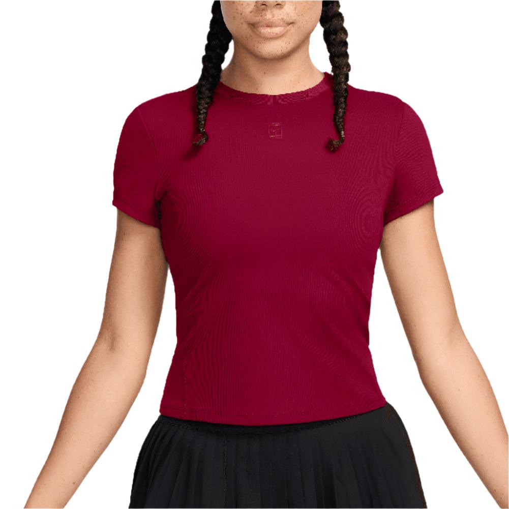 Women`s Dri-Fit Advantage Short Sleeve Tennis Top Team Red Apparel Nike