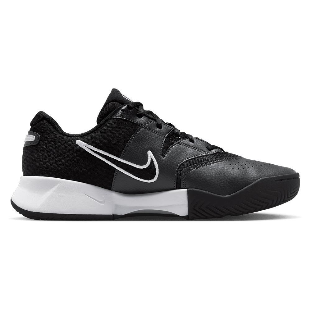 Men's Court Lite 4 Tennis Shoes Black and White Footwear Nike