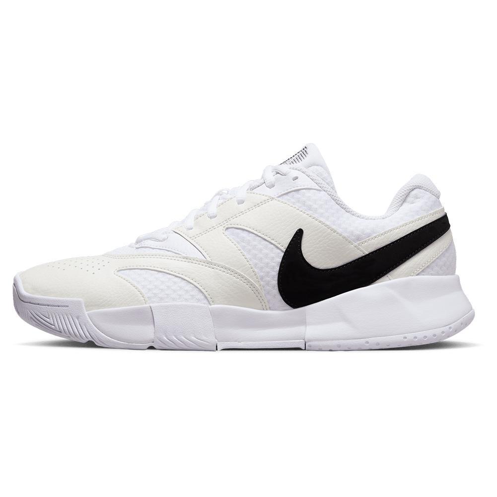 Men's Court Lite 4 Tennis Shoes White and Black Footwear Nike