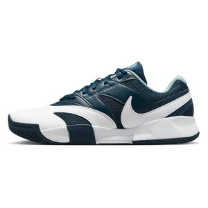 Men`s Court Lite 4 Tennis Shoes Armory Navy and White Footwear Nike