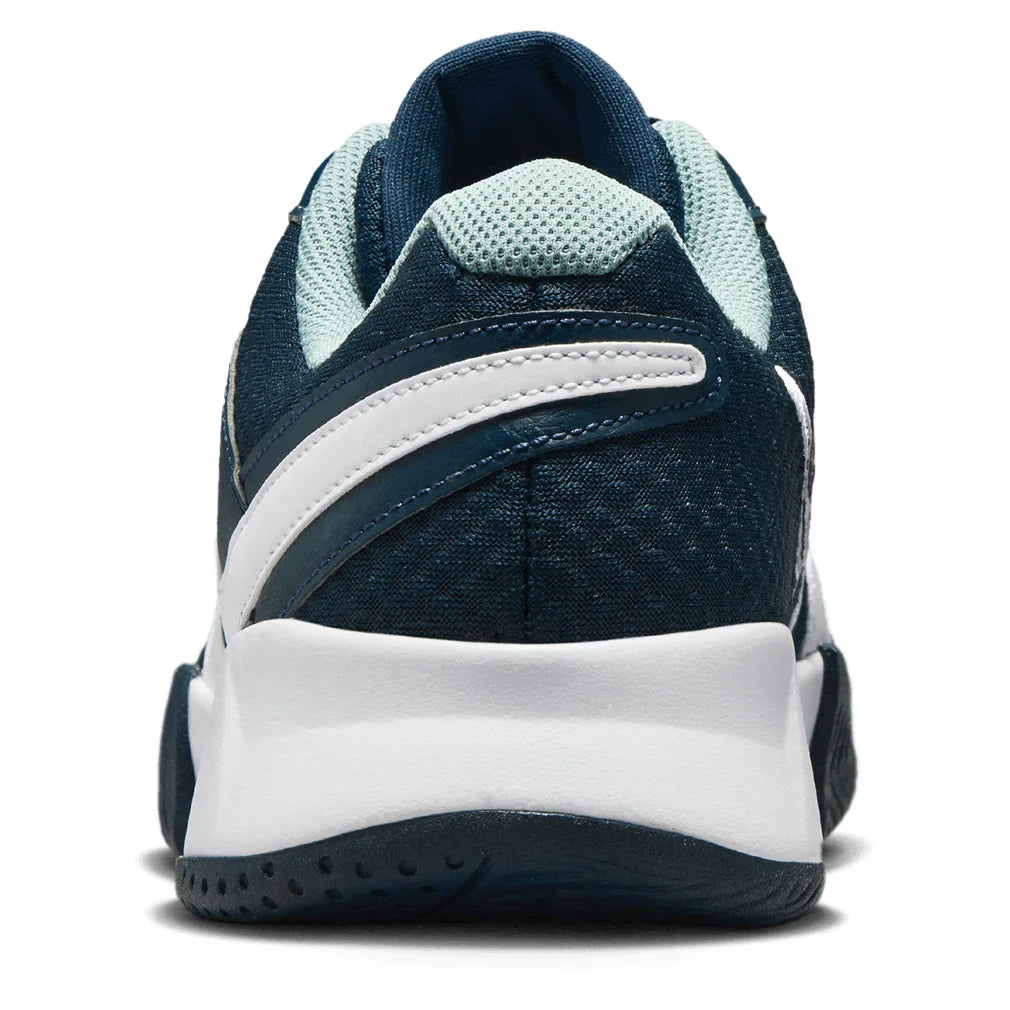 Men`s Court Lite 4 Tennis Shoes Armory Navy and White Footwear Nike