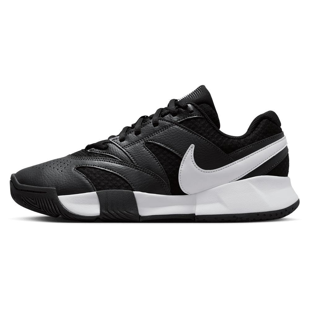 Women's Court Lite 4 Tennis Shoes Black and White Footwear Nike