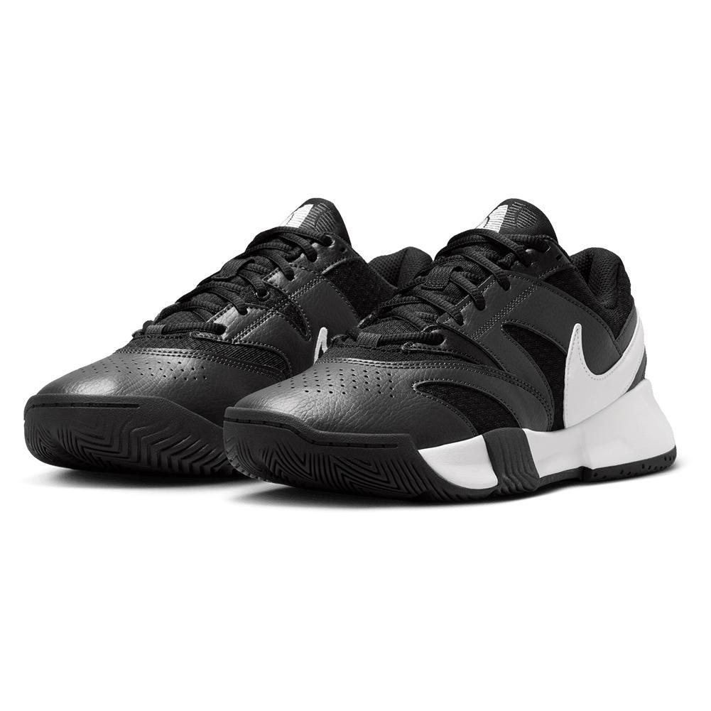 Women's Court Lite 4 Tennis Shoes Black and White Footwear Nike