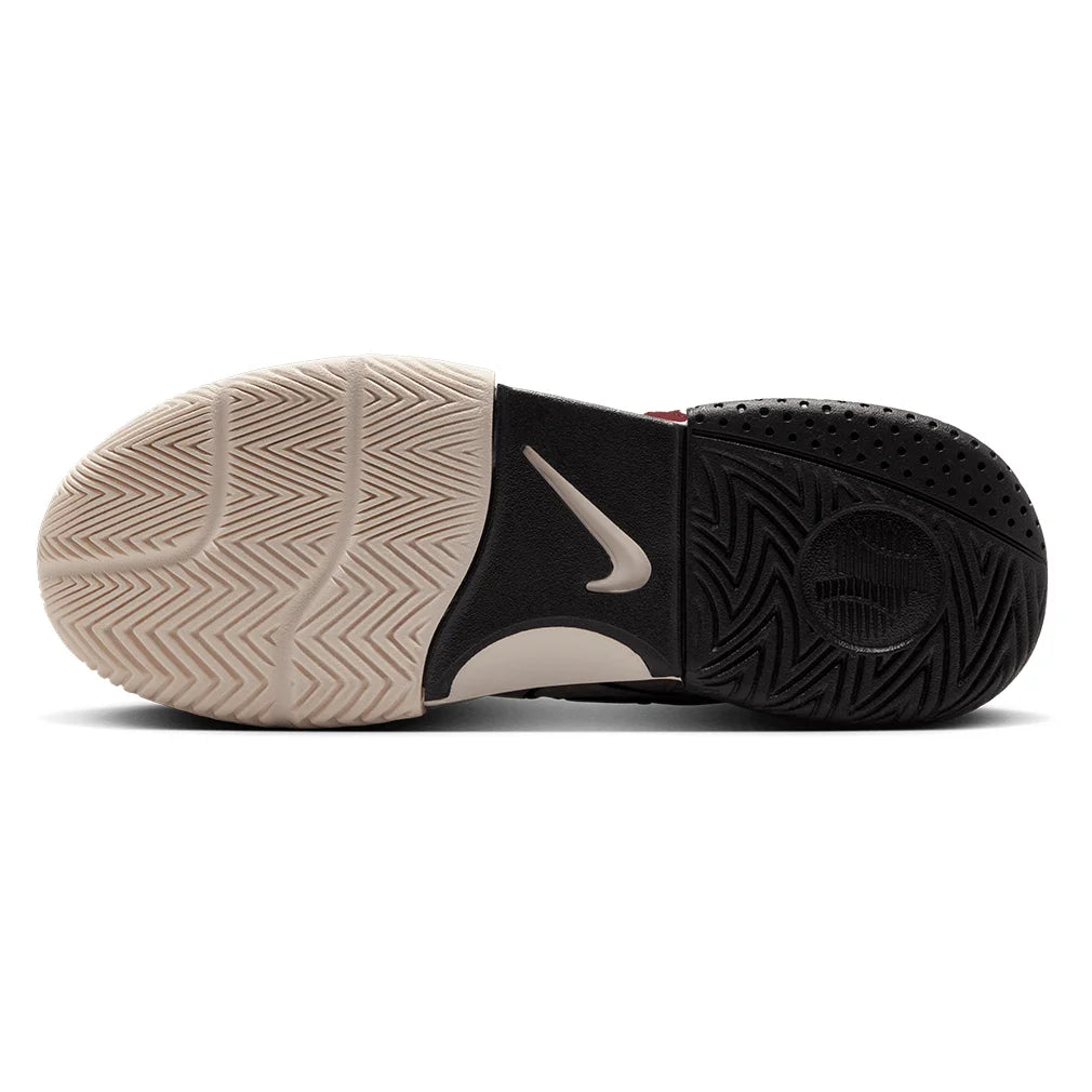 Women`s Court Lite 4 Tennis Shoes Pale Ivory and Team Red Footwear Nike