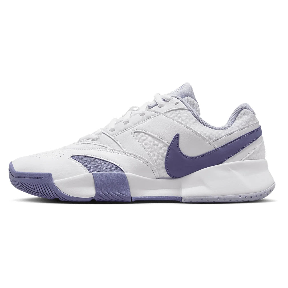 Women's Court Lite 4 Tennis Shoes White and World Indigo Footwear Nike
