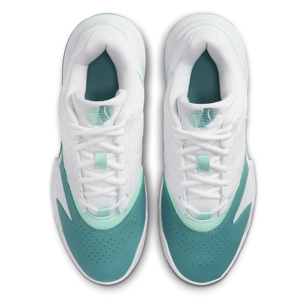 Women`s Court Lite 4 Tennis Shoes White and Mint Foam Footwear Nike