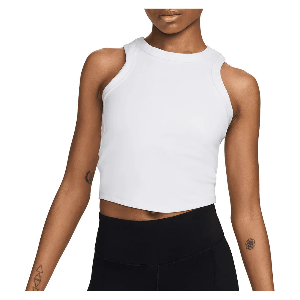 Women`s One Fitted Dri-FIT Cropped Tennis Tank Top Apparel Nike