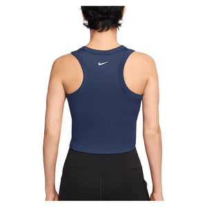 Women's One Fitted Dri-FIT Cropped Training Tank Midnight Navy Apparel Nike