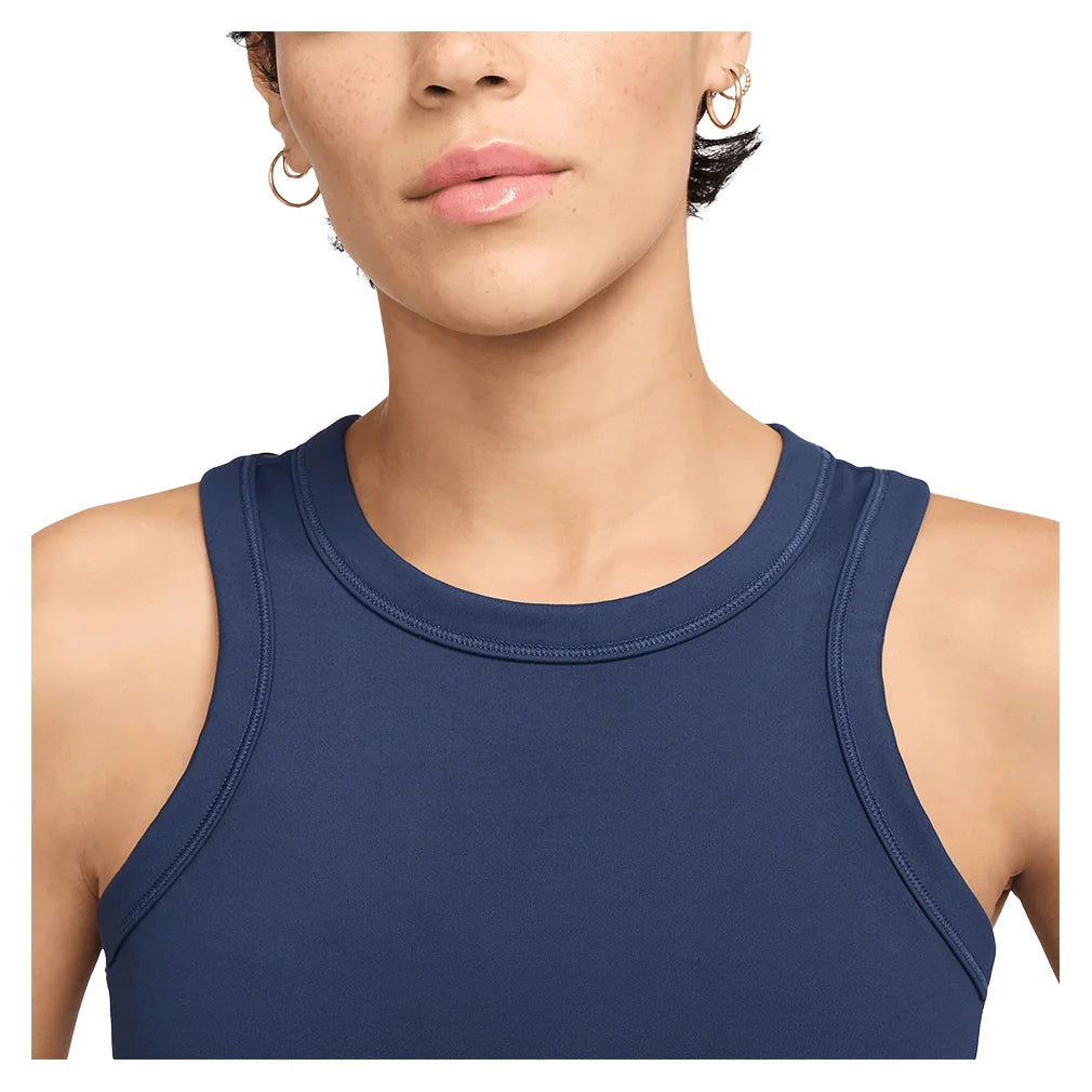Women's One Fitted Dri-FIT Cropped Training Tank Midnight Navy Apparel Nike