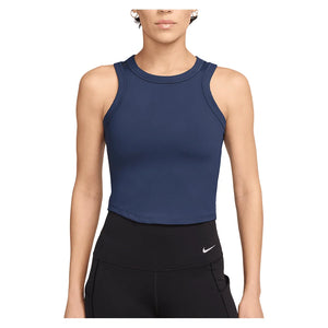Women's One Fitted Dri-FIT Cropped Training Tank Midnight Navy Apparel Nike