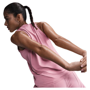 Women`s One Dri-Fit Classic Tennis Tank Elemental Pink and Black Apparel Nike