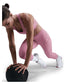Women`s One HIgh-Waisted 7/8 Leggings with Pockets Elemental Pink and Black Apparel Nike