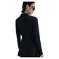 Women's Dri-FIT Victory Long-Sleeve Tennis Polo Black and White Apparel Nike