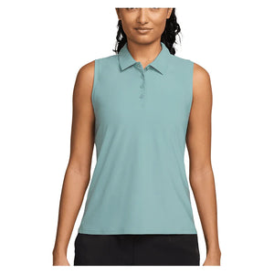 Women`s Dri-FIT Victory Sleeveless Tennis Polo Cannon and White Apparel Nike