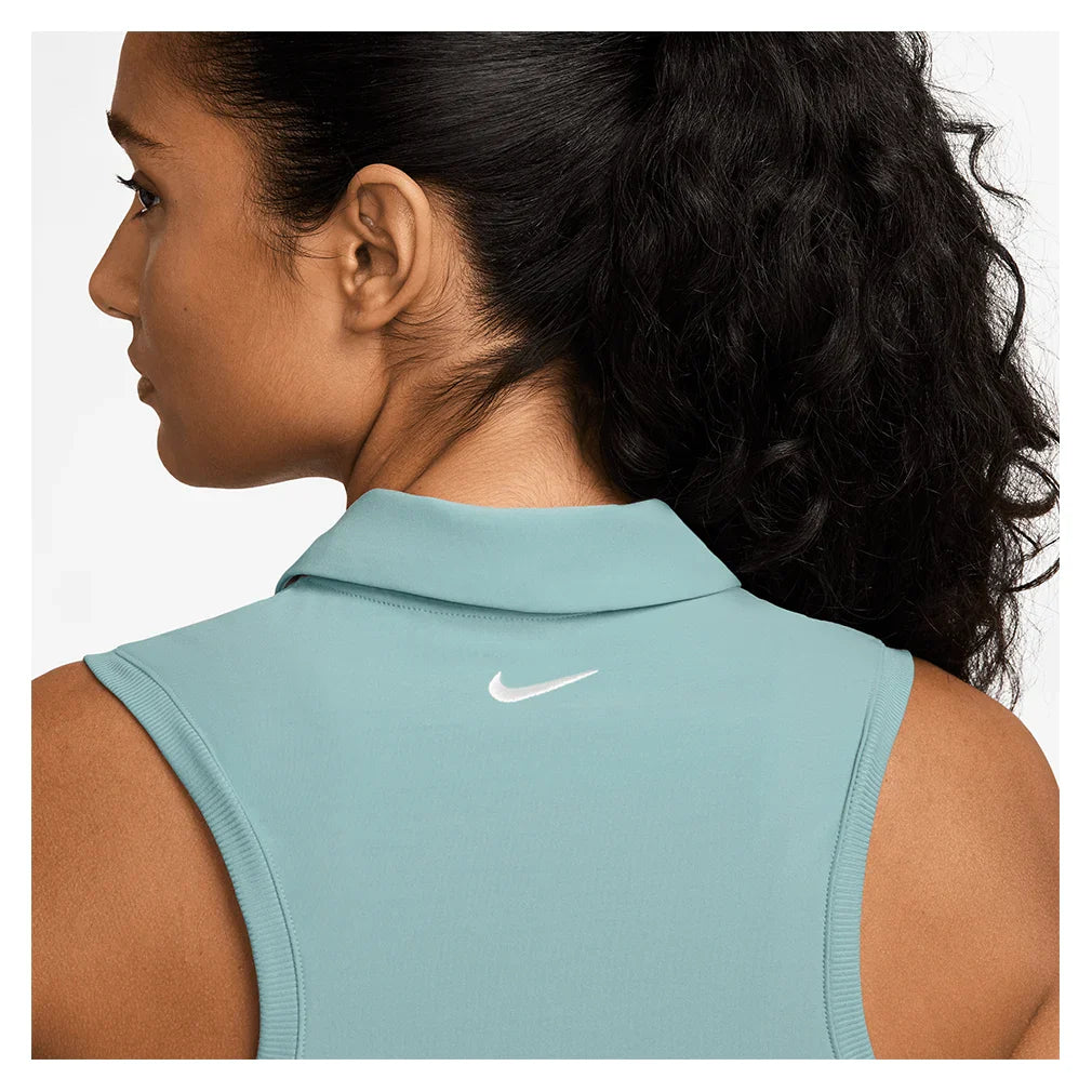 Women`s Dri-FIT Victory Sleeveless Tennis Polo Cannon and White Apparel Nike