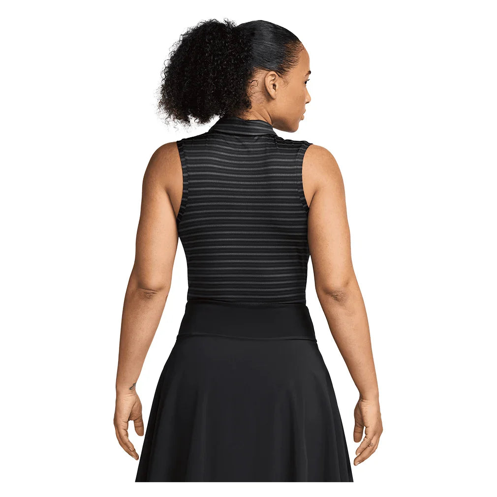 Women`s Dri-Fit Victory Sleeveless Striped Tennis Polo Apparel Nike