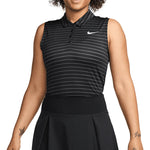 Women`s Dri-Fit Victory Sleeveless Striped Tennis Polo Apparel Nike