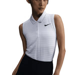 Women`s Dri-Fit Victory Sleeveless Striped Tennis Polo Apparel Nike