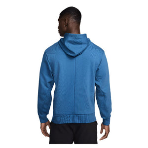 Men`s Heritage Dri-FIT Fleece Tennis Hoodie Star Blue and Psychic Blue Apparel Nike