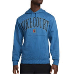 Men`s Heritage Dri-FIT Fleece Tennis Hoodie Star Blue and Psychic Blue Apparel Nike
