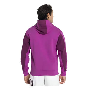 Mens Heritage Dri-Fit Fleece Tennis Hoodie Sangria Apparel Nike