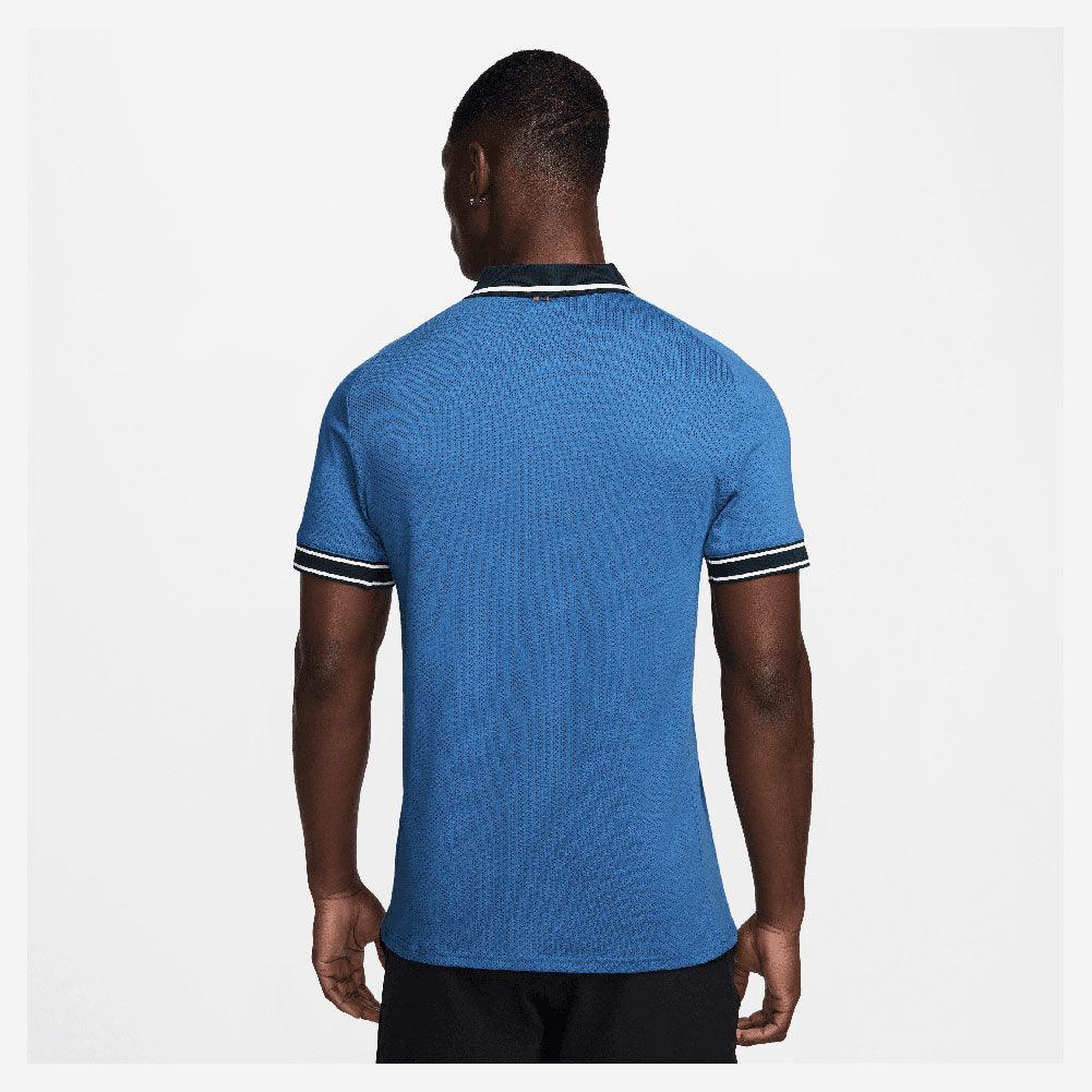 Men`s Heritage Tennis Polo Star Blue and Armory Navy Apparel Nike