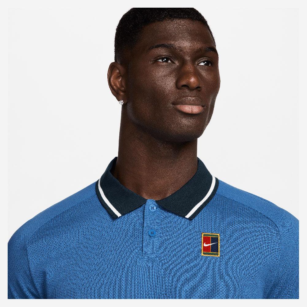 Men`s Heritage Tennis Polo Star Blue and Armory Navy Apparel Nike