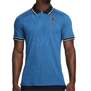 Men`s Heritage Tennis Polo Star Blue and Armory Navy Apparel Nike