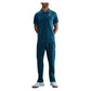 Men`s Court Heritage Tennis Polo Blue Force and Green Abyss Apparel Nike