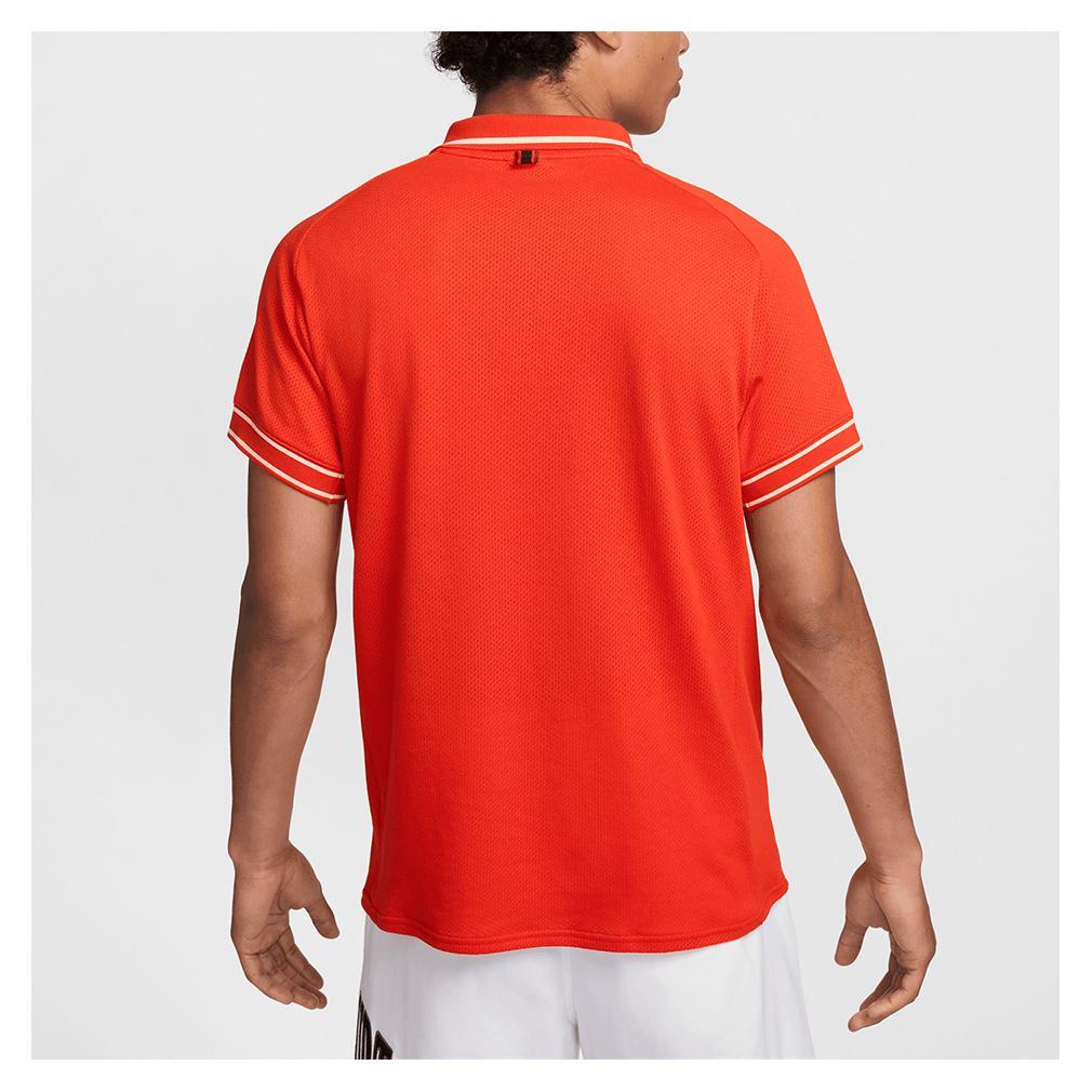 Mens Heritage Tennis Polo Picante Red Apparel Nike