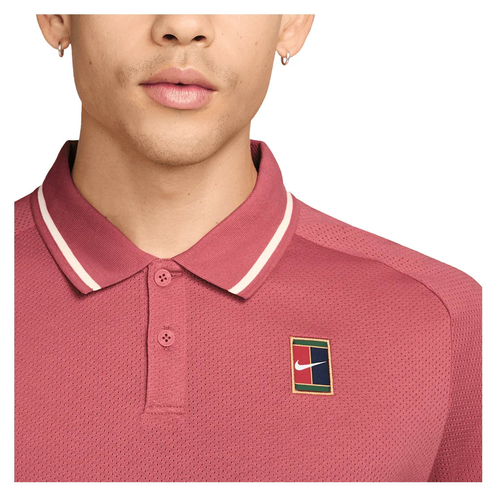 Men's Court Heritage Tennis Polo Adobe Apparel Nike