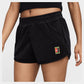 Womens Heritage Mid-Rise Tennis Shorts Black Apparel Nike