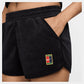 Womens Heritage Mid-Rise Tennis Shorts Black Apparel Nike