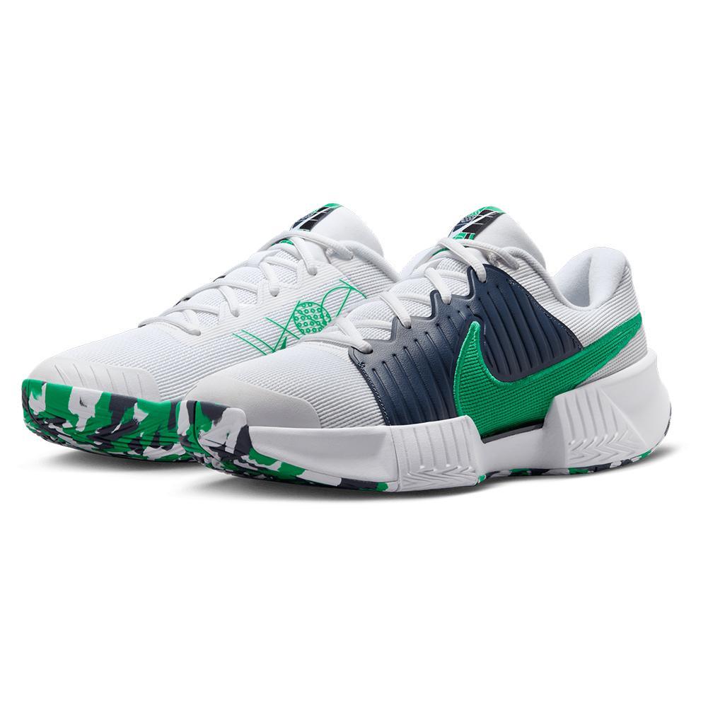 Men's GP Pickleball Pro Shoes White and Stadium Green Footwear Nike