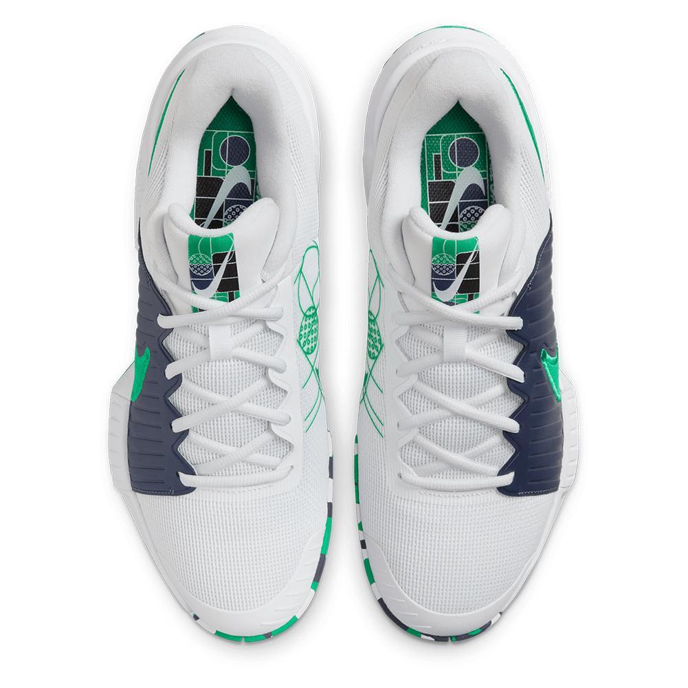 Men's GP Pickleball Pro Shoes White and Stadium Green Footwear Nike