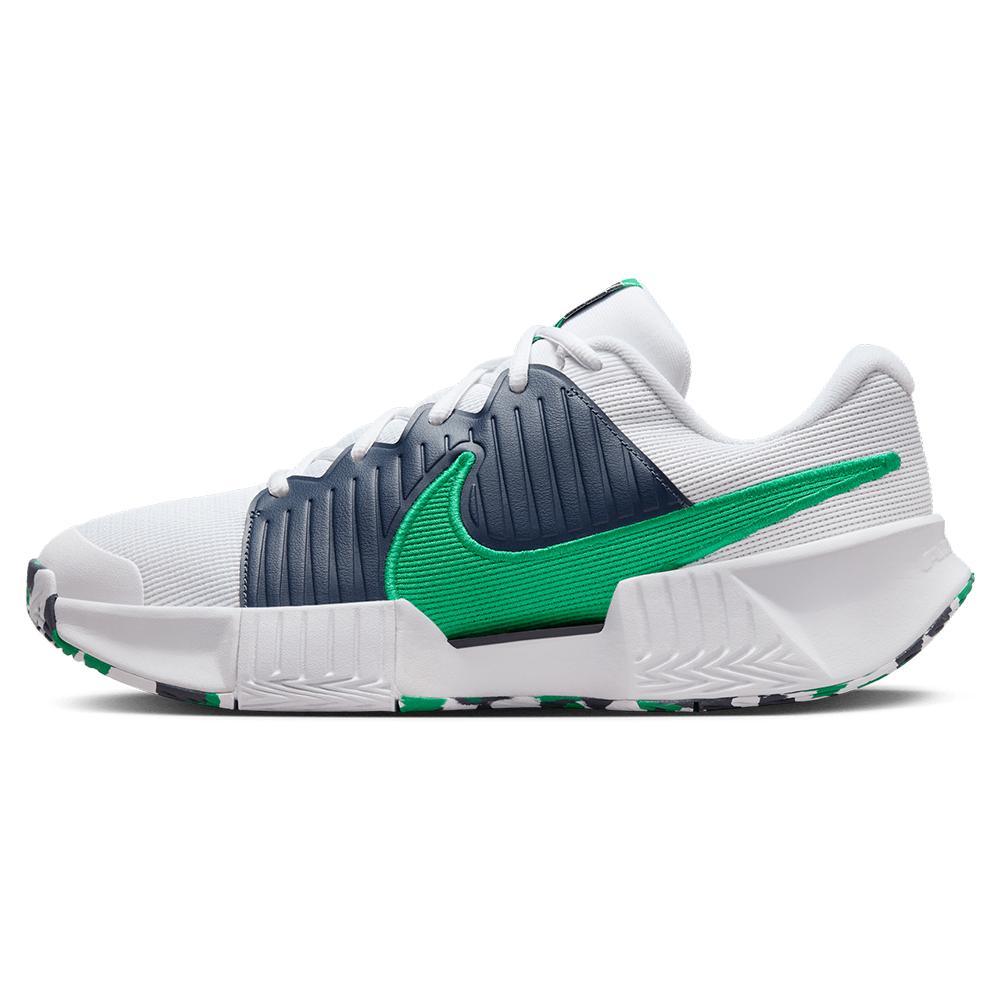 Men's GP Pickleball Pro Shoes White and Stadium Green Footwear Nike