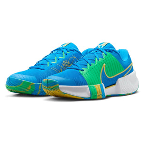 Men`s Challenge GP Pro Pickleball Shoes Blue Hero and Green Shock Footwear Nike