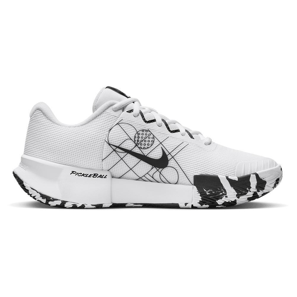 Women's GP Pickleball Pro Shoes White and Black Footwear Nike