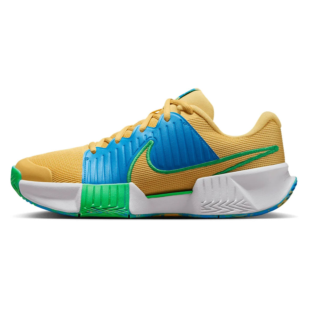 Women`s GP Pro Pickleball Shoes Topaz Gold and Blue Hero Footwear Nike